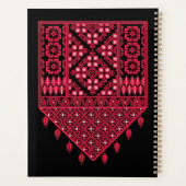 パレスチナ刺繍タスリーズ印刷デザイン プランナー手帳 (裏面)