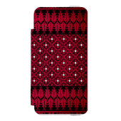 パレスチナ刺繍タスリーズ印刷デザイン INCIPIO iPhoneウォレットケース (フォリオ 正面)