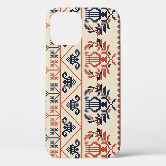 パレスチナ刺繍モチーフ、シームレスなパターンdes Case-Mate iPhoneケース (裏面)