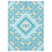 パレスチナ刺繍模様プリントデザイン クリップボード (裏面)