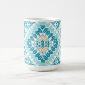 パレスチナ刺繍模様プリントデザイン コーヒーマグカップ (中央)
