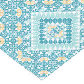 パレスチナ刺繍模様プリントデザイン ショートテーブルランナー (コーナー)