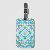 パレスチナ刺繍模様プリントデザイン ラゲッジタグ (正面縦)