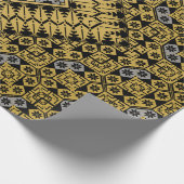 パレスチナ刺繍模様プリントデザイン ラッピングペーパー (角)