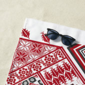 パレスチナ刺繍模様2 ビーチタオル (インサイチュ)