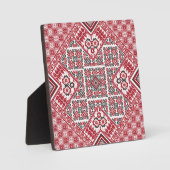 パレスチナ刺繍模様2 フォトプラーク (正面)