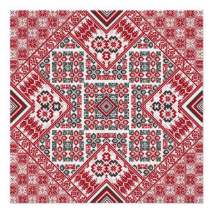 パレスチナ刺繍模様2 ポスター