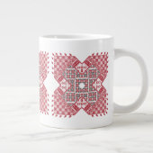 パレスチナ刺繍模様 ジャンボコーヒーマグカップ (右)