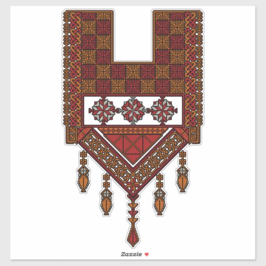 パレスチナ刺繍 |パレスティナアート シール (シート)