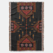 パレスチナ刺繍 |パレスティナアート スローブランケット (正面縦)