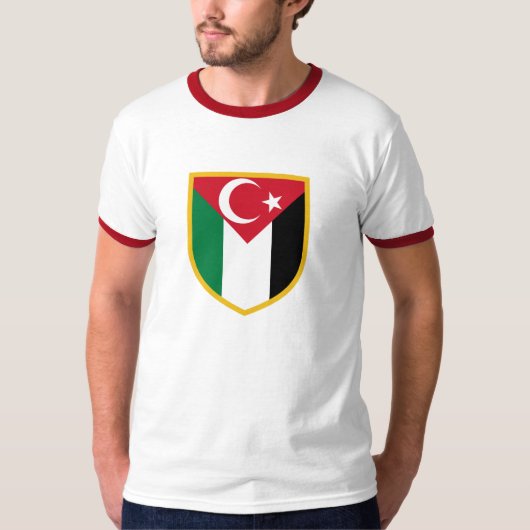 パレスチナ及びTurkiyeの旗 Tシャツ (正面)