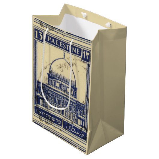 パレスチナ古代スタンプ1920_パレスチナ民俗 ミディアムペーパーバッグ (正面アングル)