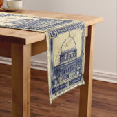 パレスチナ古代スタンプ1920_パレスチナ民俗 ロングテーブルランナー (インサイチュ)