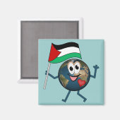 パレスチナ国家を支持する マグネット (正面/裏面)