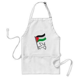 パレスチナ国旗فلسطينピース鳩 |無料パレスチナ スタンダードエプロン