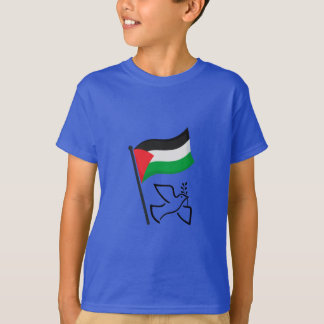 パレスチナ国旗فلسطينピース鳩 |無料パレスチナ Tシャツ