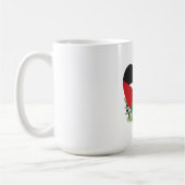 パレスチナ国旗とオリーブの枝 コーヒーマグカップ (左)