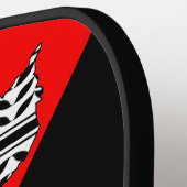 パレスチナ国旗とケフィヨンパターン付き地図 ピックルボールラケット (左詳細)