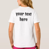 パレスチナ国旗とケフィヨンパターン付き地図 Tシャツ (裏面)