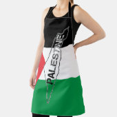 パレスチナ国旗に描かれたパレスチナの無料マップ エプロン (インサイチュ)