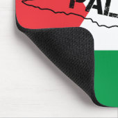 パレスチナ国旗に描かれたパレスチナの無料マップ マウスパッド (コーナー)