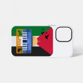 パレスチナ国旗のアラビア文字 iPhoneケース (裏面横)