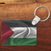 パレスチナ国旗のキーチェーン キーホルダー (正面)