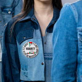 パレスチナ国旗のサポートとフリー 缶バッジ