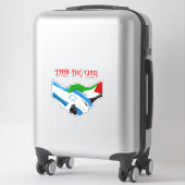 パレスチナ国旗のデカール、ガズ シール (スーツケース)