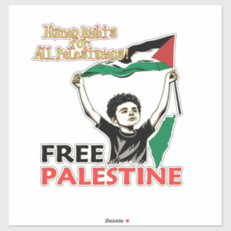 パレスチナ国旗のデカール、ガズ シール