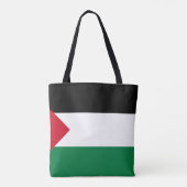 パレスチナ国旗のトートバッグ トートバッグ (裏面)