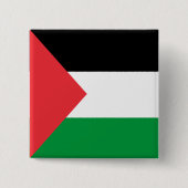パレスチナ国旗のピンعلم فلسطين 缶バッジ (正面)