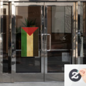 パレスチナ国旗のヴィンテージデザイン ウィンドウサイン (オフィスドア)