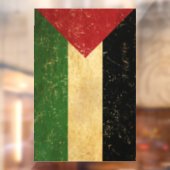 パレスチナ国旗のヴィンテージ ウィンドウサイン (シート2)