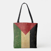 パレスチナ国旗のヴィンテージ トートバッグ (裏面)