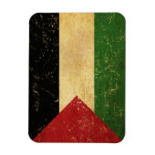 パレスチナ国旗のヴィンテージ マグネット (縦)