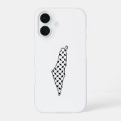 パレスチナ国旗の携帯ケース ミニマルデザイン iPhone 16ケース (裏面)