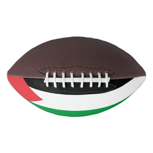 パレスチナ国旗を持つ愛国的なアメリカンフットボール アメリカンフットボール (正面)