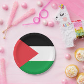 パレスチナ国旗を持つ愛国的な紙プレート ペーパープレート (パーティー)