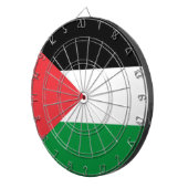 パレスチナ国旗を掲げたダーツボード ダーツボード (正面右)