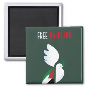 パレスチナ国旗を掲げた和平 マグネット
