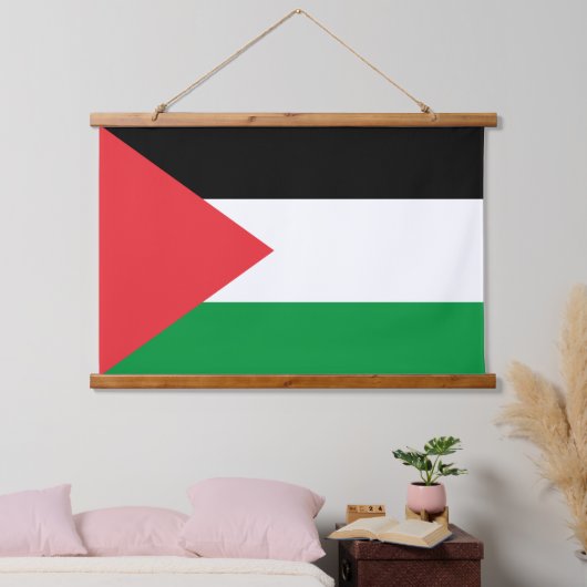 パレスチナ国旗を掲げた壁のタペストリー 吊り下げ型タペストリー (寝室)