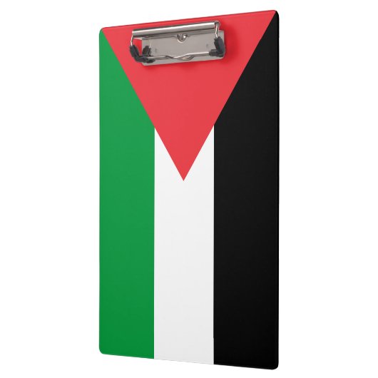 パレスチナ国旗を掲げた愛国的なクリップボード クリップボード (左)