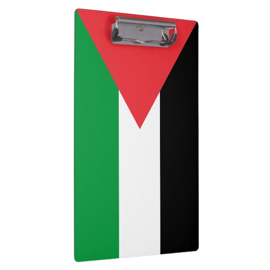パレスチナ国旗を掲げた愛国的なクリップボード クリップボード (右)