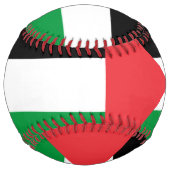 パレスチナ国旗を掲げた愛国的なソフトボール ソフトボール (裏面)
