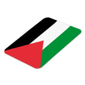 パレスチナ国旗を掲げた愛国的なフレキシブル磁石 マグネット (左側)