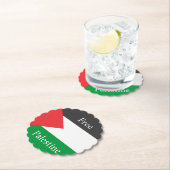 パレスチナ国旗を掲げていないパレカスタマイズステナ ペーパーコースター (インサイチュ)