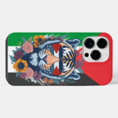 パレスチナ国旗を掲げていないパレカスタマイズステナ iPhoneケース (裏面横)