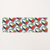 パレスチナ国旗カスタマイズ ヨガマット (裏面(横))