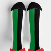 パレスチナ国旗モダン ソックス (上部)